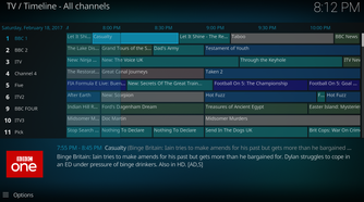 TVHeadend in Kodi