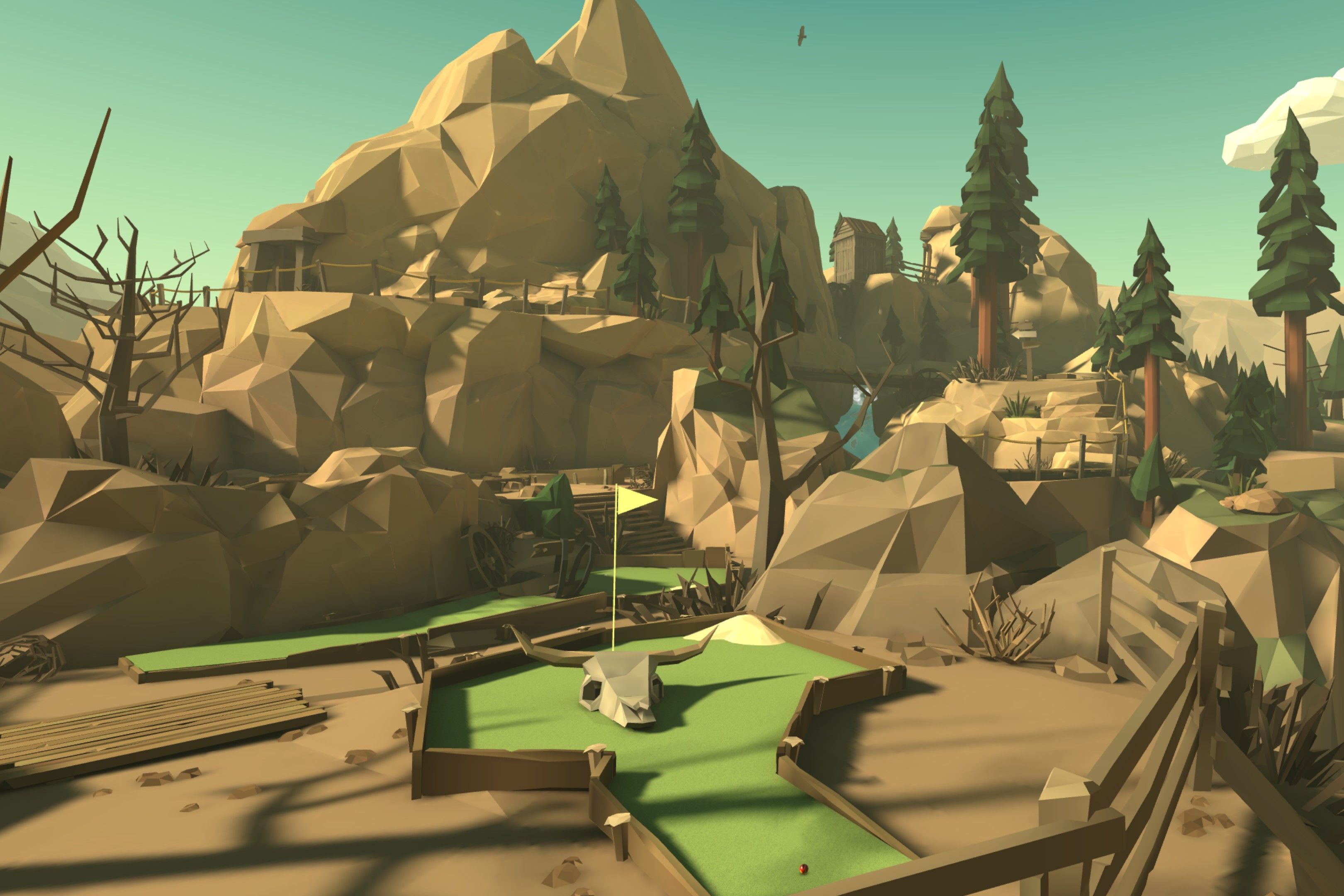Screenshot from the video game Walkabout Mini Golf