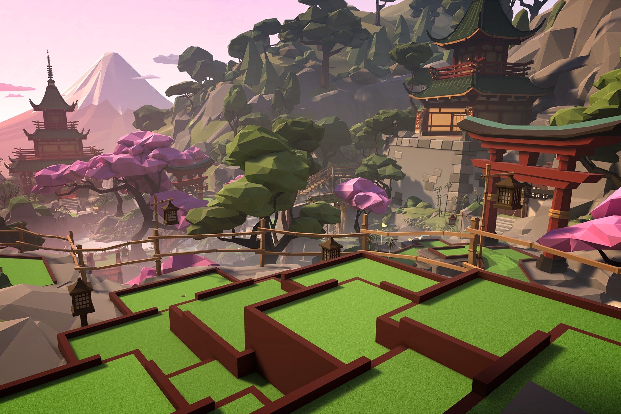 Screenshot from the video game Walkabout Mini Golf