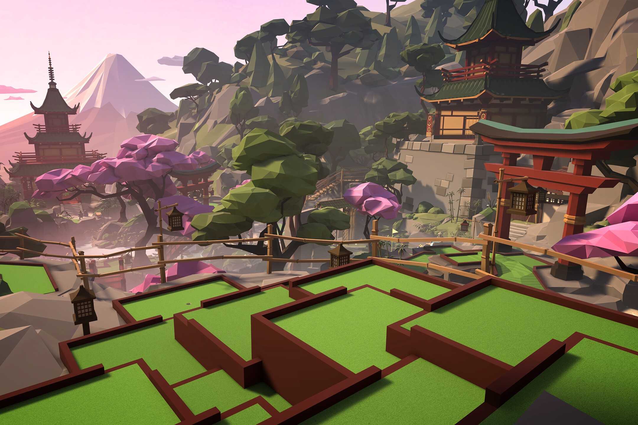 Screenshot from the video game Walkabout Mini Golf