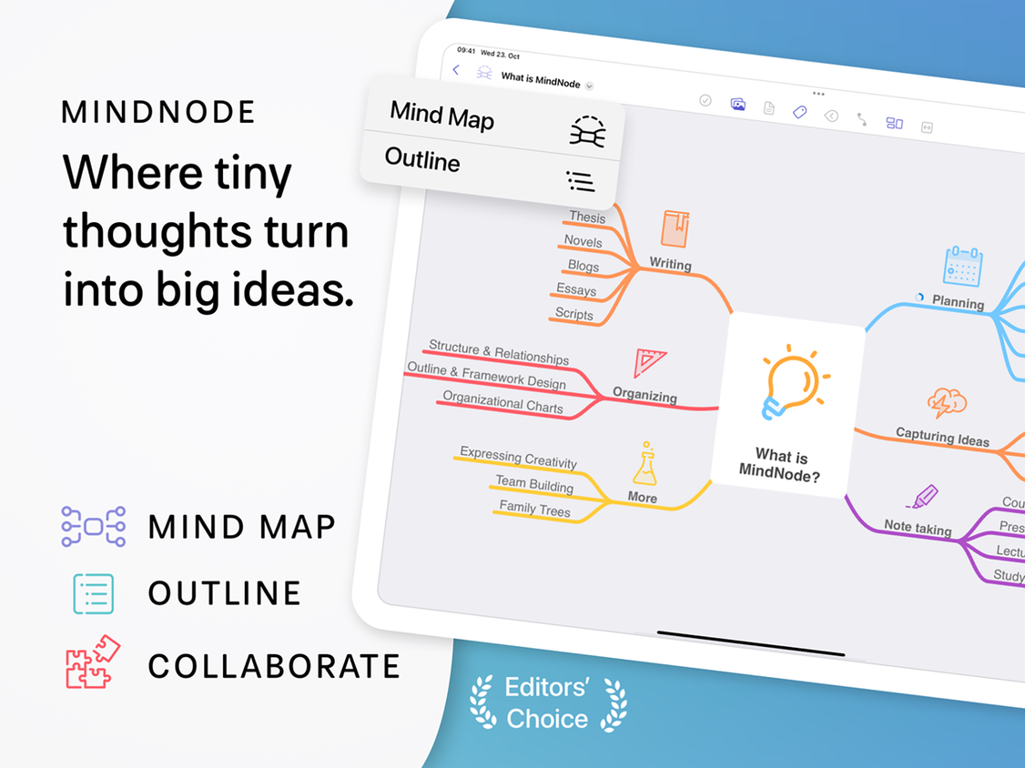 MindNode mind mapping app