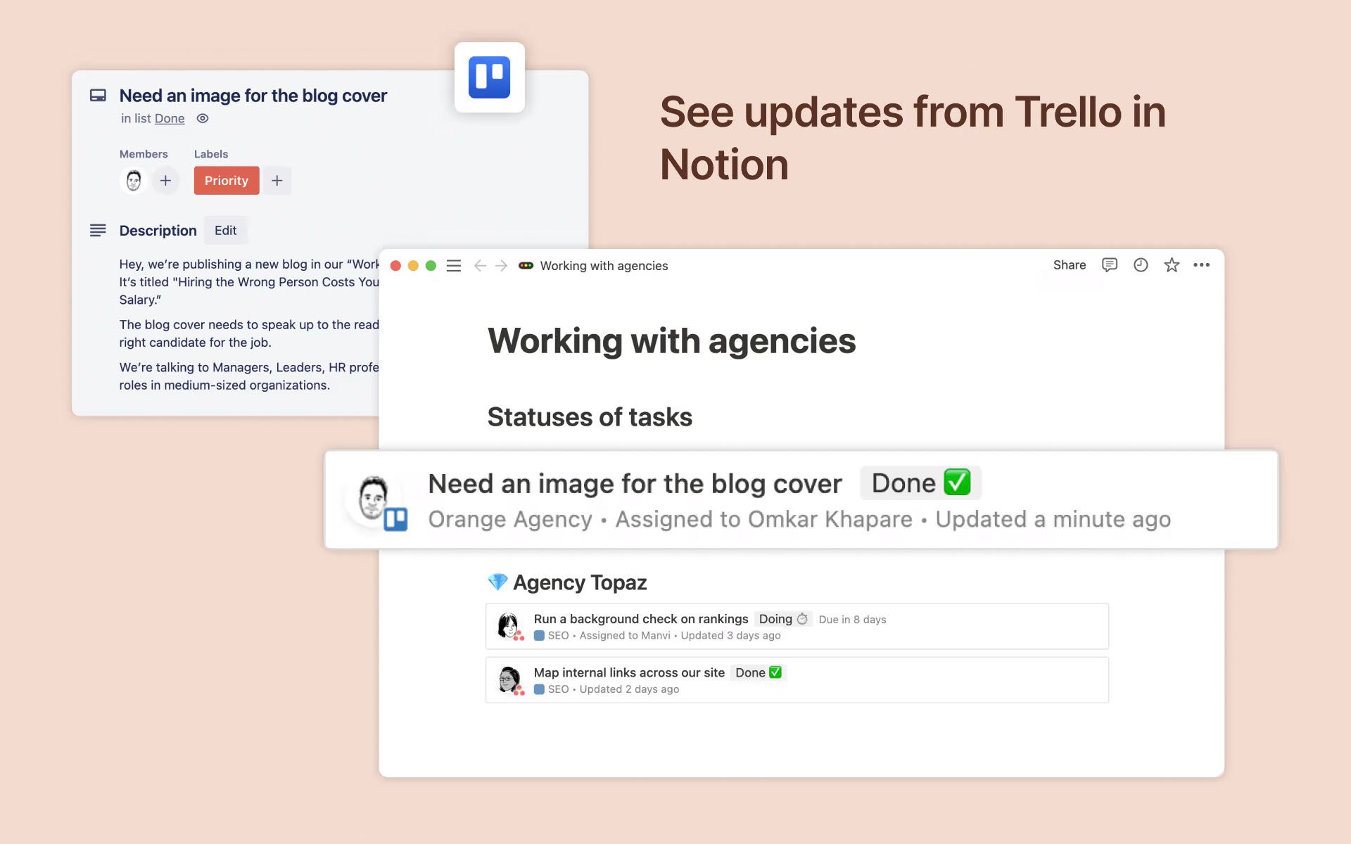 Notion Integrations - Trello