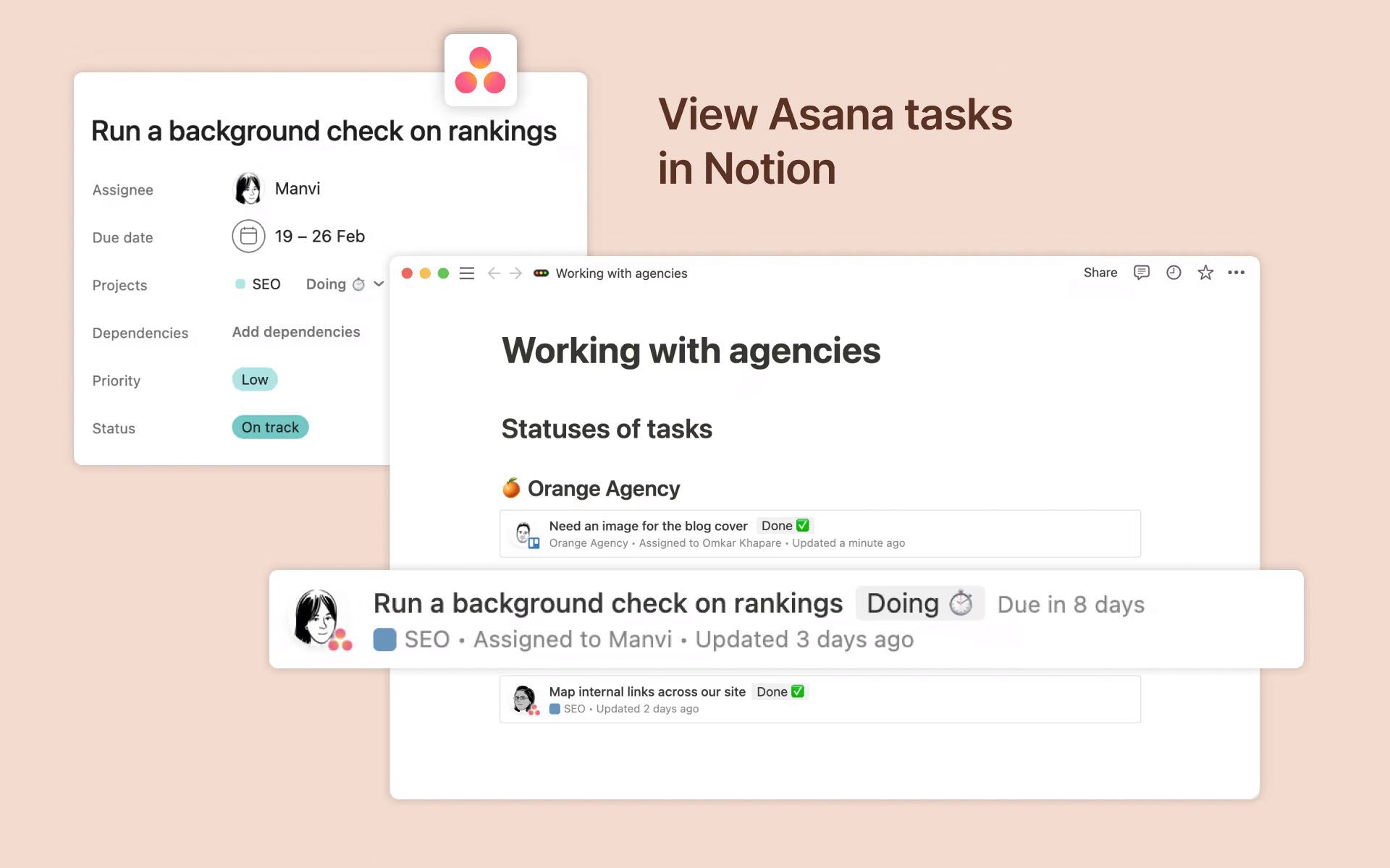 Notion Integrations - Asana