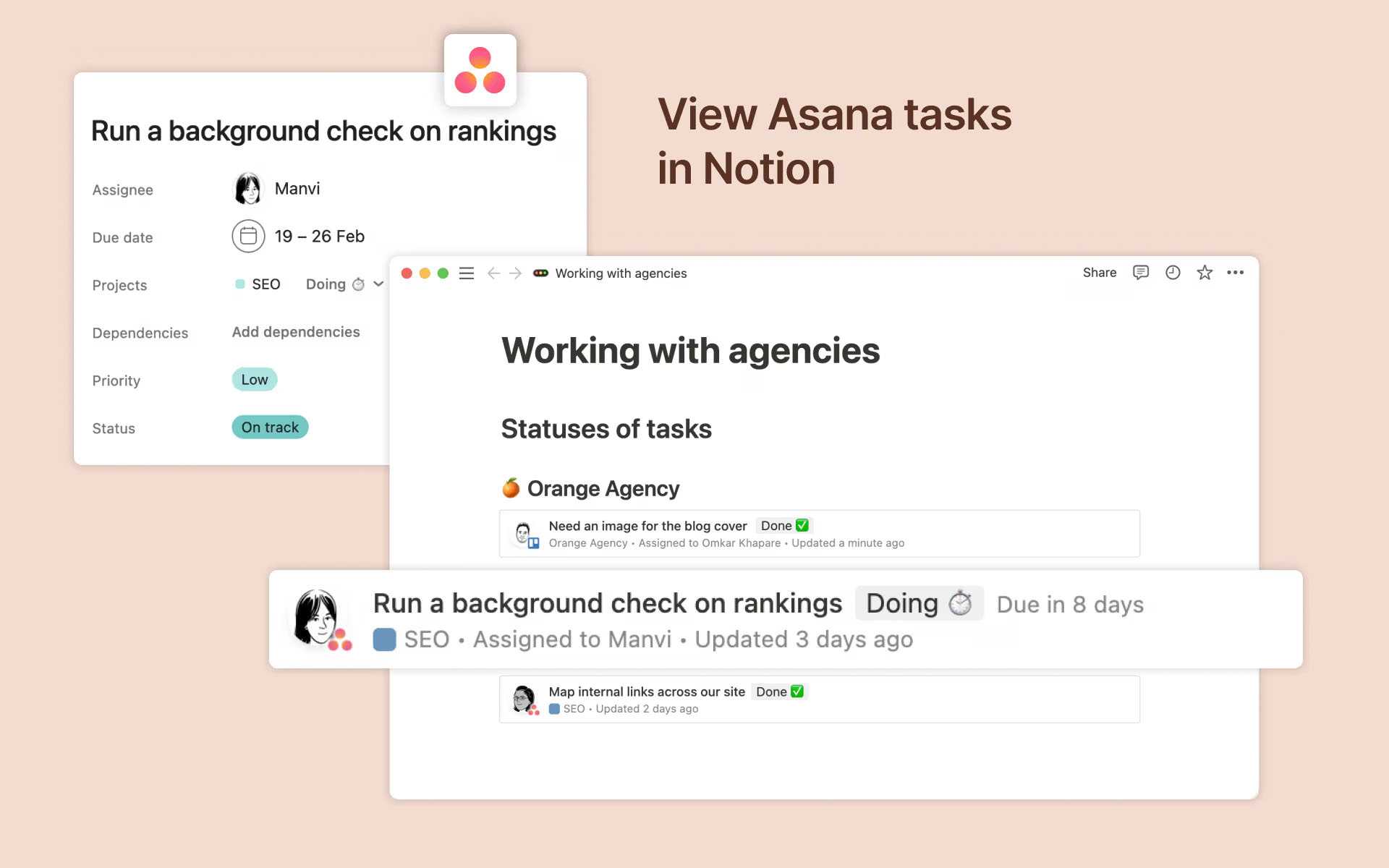 Notion Integrations - Asana