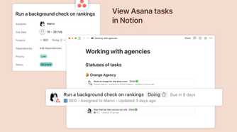 Notion Integrations - Asana
