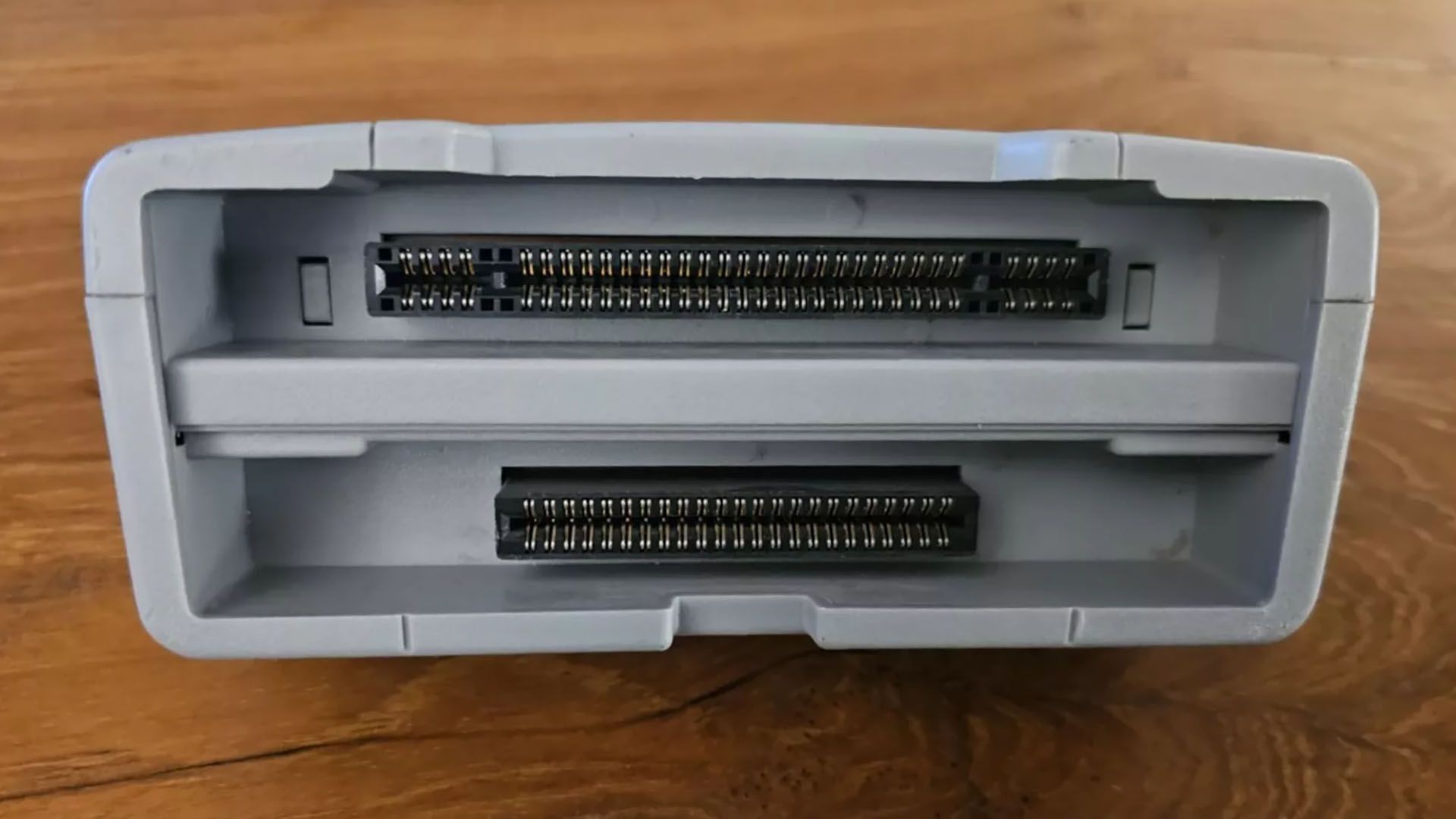 SNES Game Wizard top view of dual slots