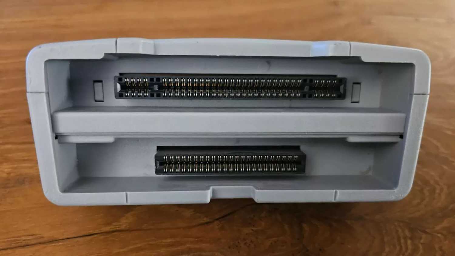 SNES Game Wizard top view of dual slots