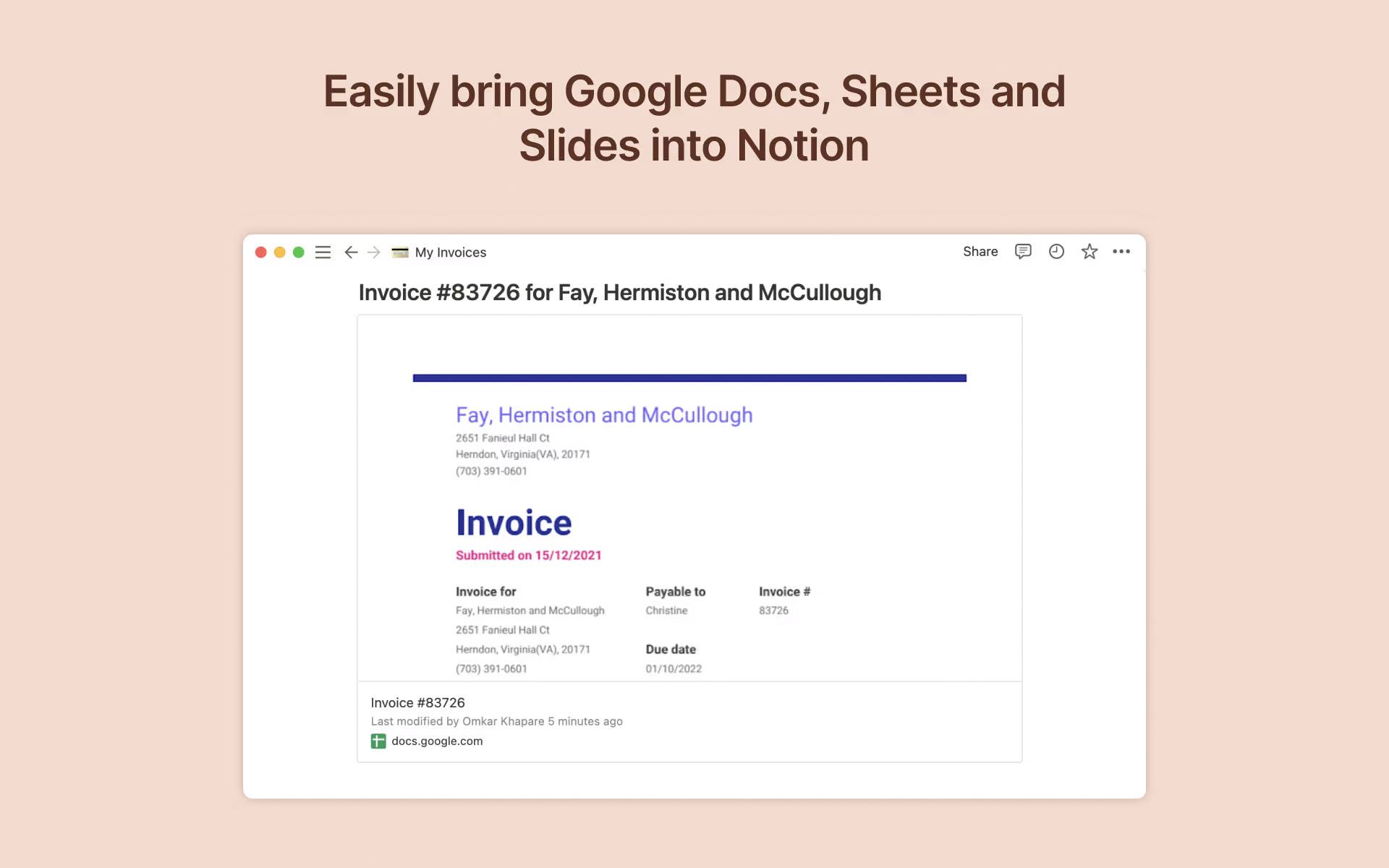Notion Integrations - Google Drive