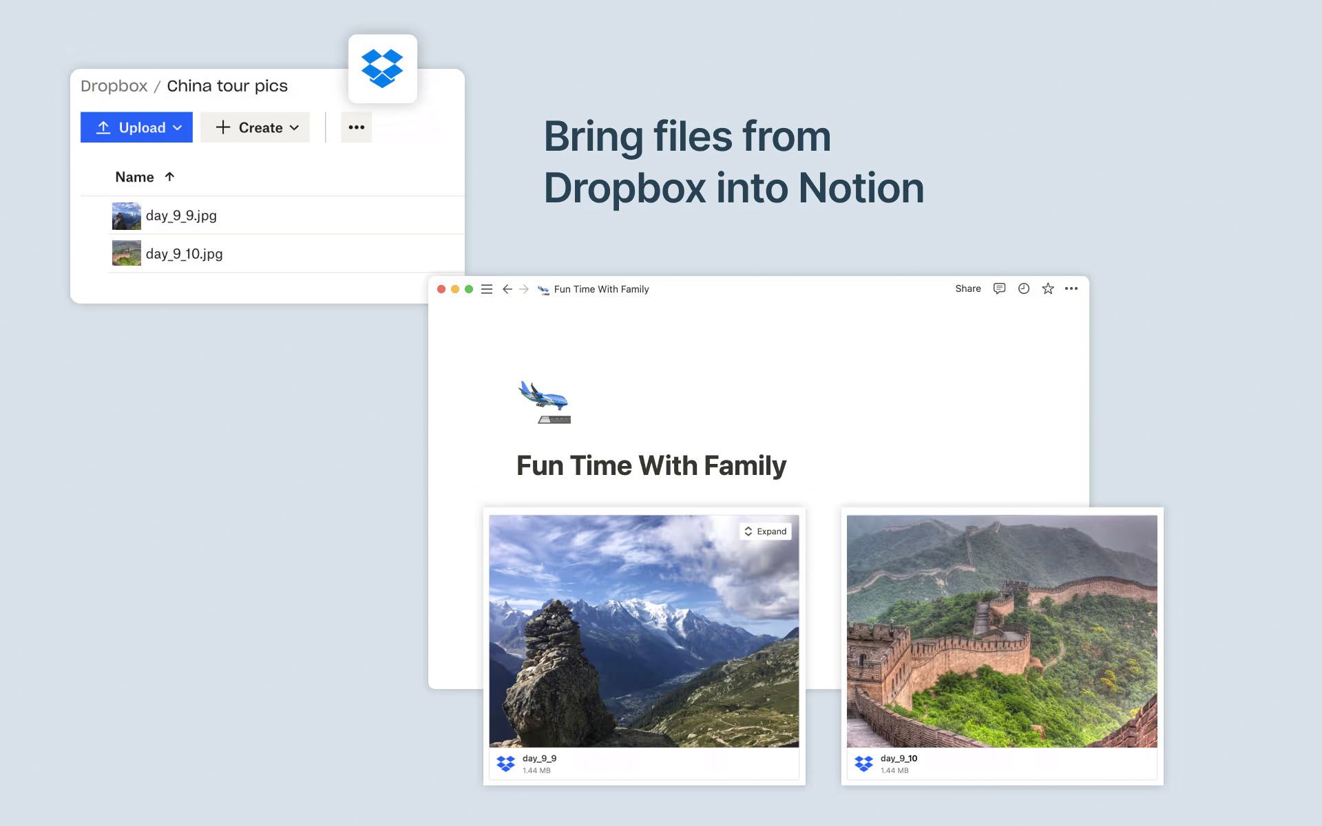 Notion Integrations - Dropbox
