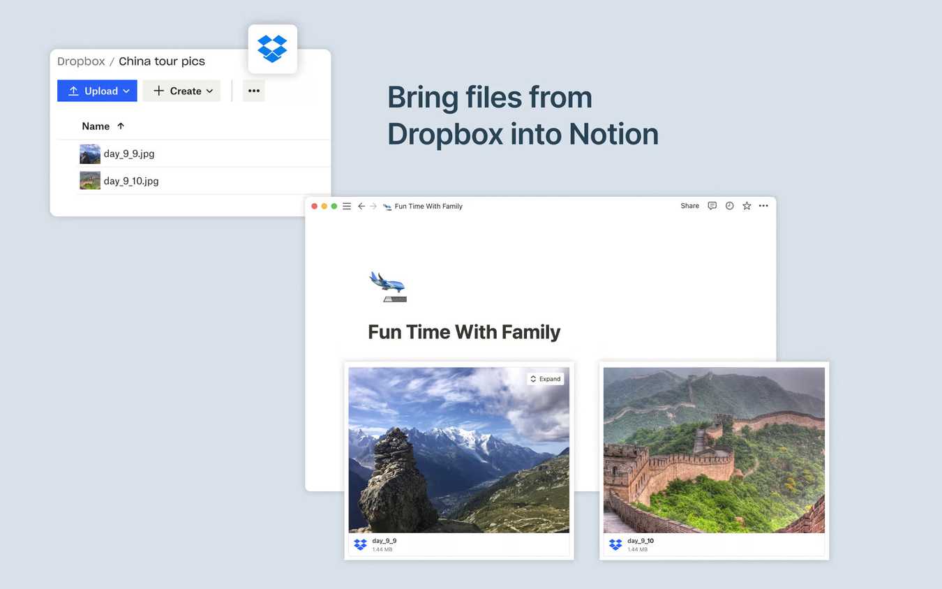 Notion Integrations - Dropbox