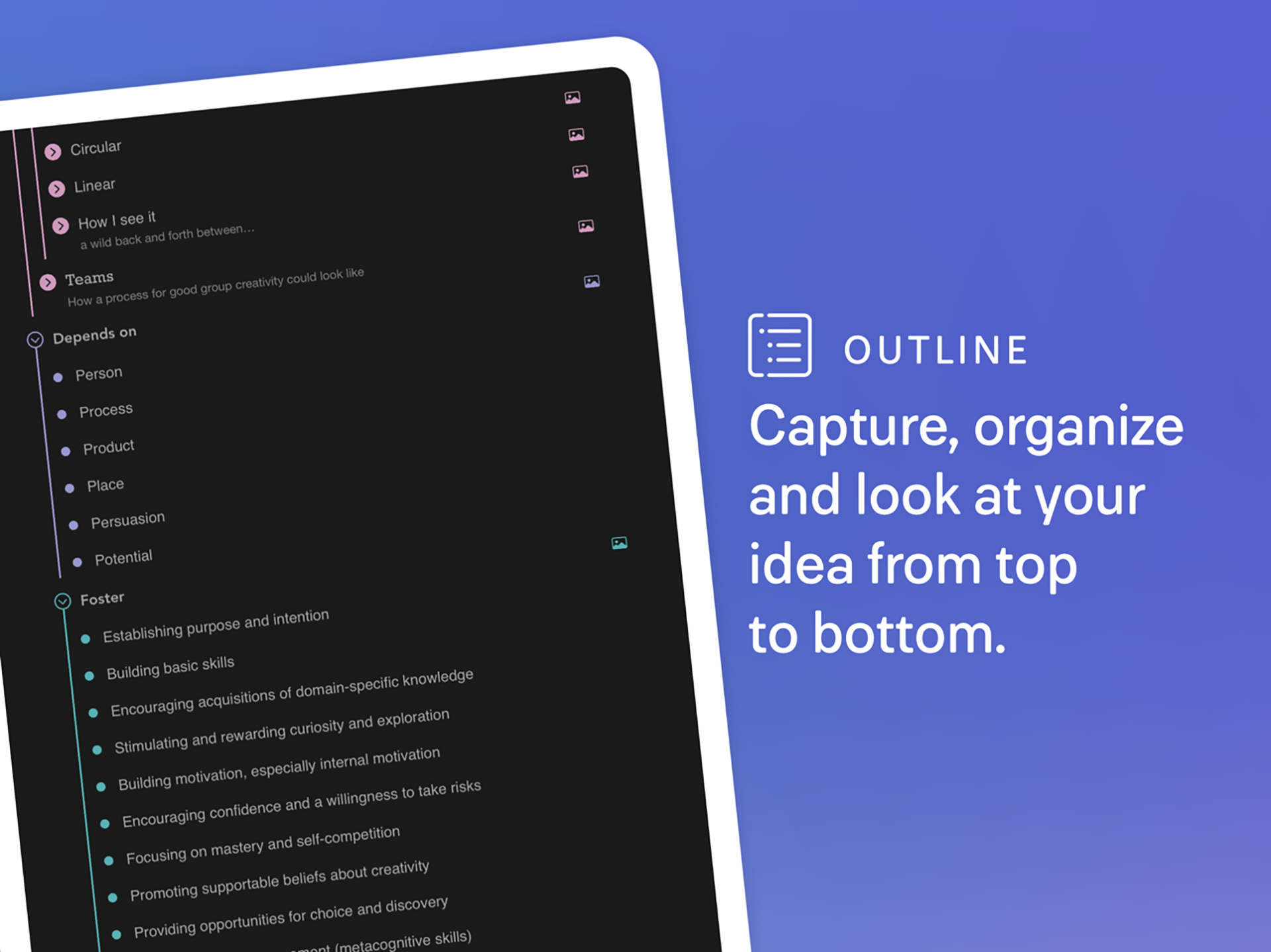 MindNode mind mapping app