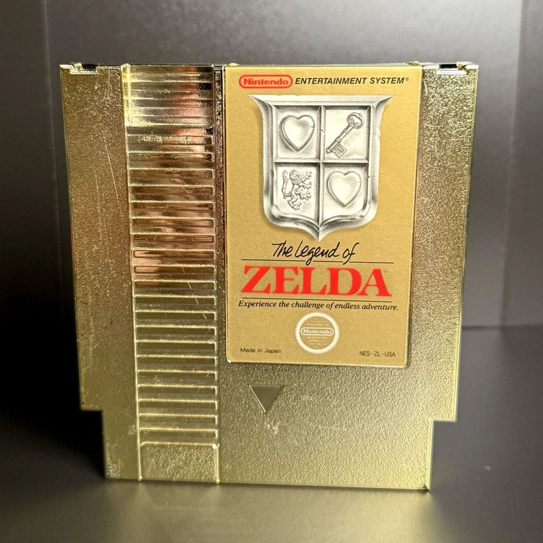 the legend of zelda nes gold cartridge