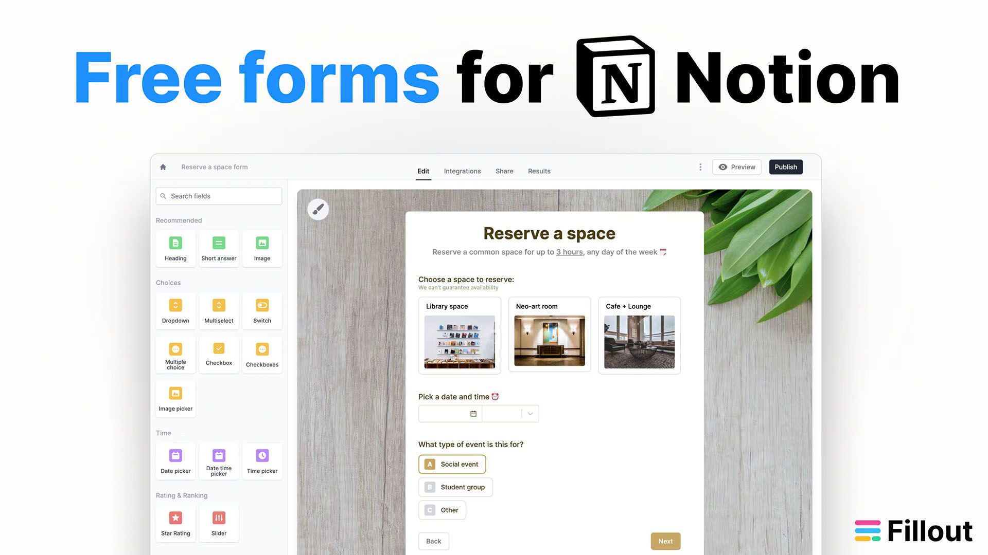Notion Integrations - Filloutforms