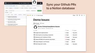 Notion Integrations - Github