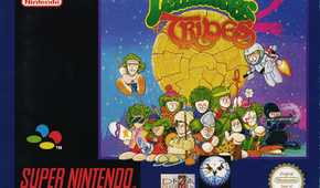 Lemmings 2 Tribe SNES game cover art