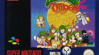 Lemmings 2 Tribe SNES game cover art