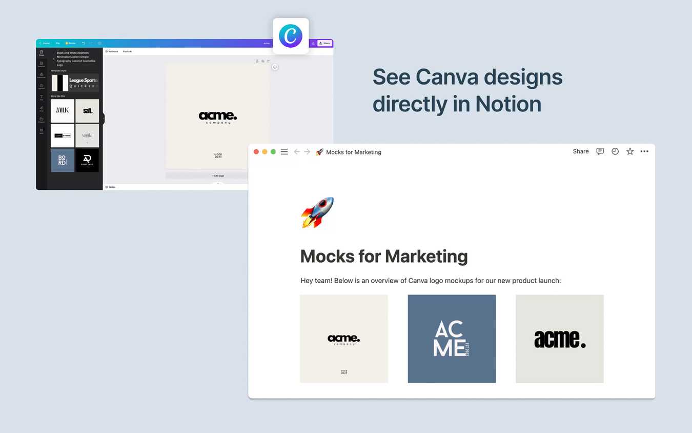 Notion Integrations - Canva