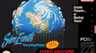 SimEarth The Living Planet SNES cover art