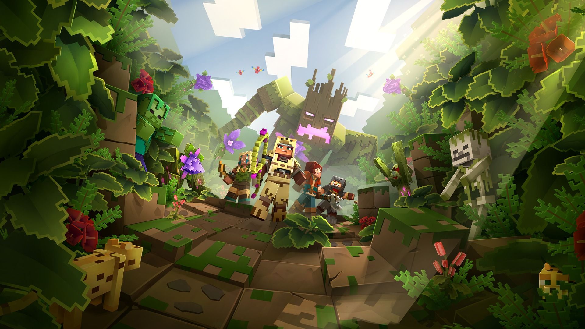 Jungle Expansion Artwork for Minecraft Dungeons