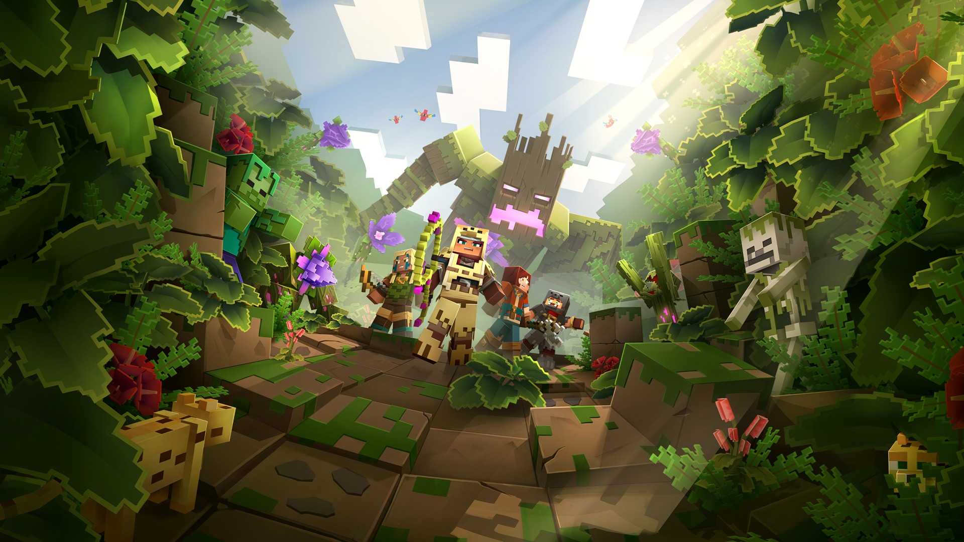 Jungle Expansion Artwork for Minecraft Dungeons