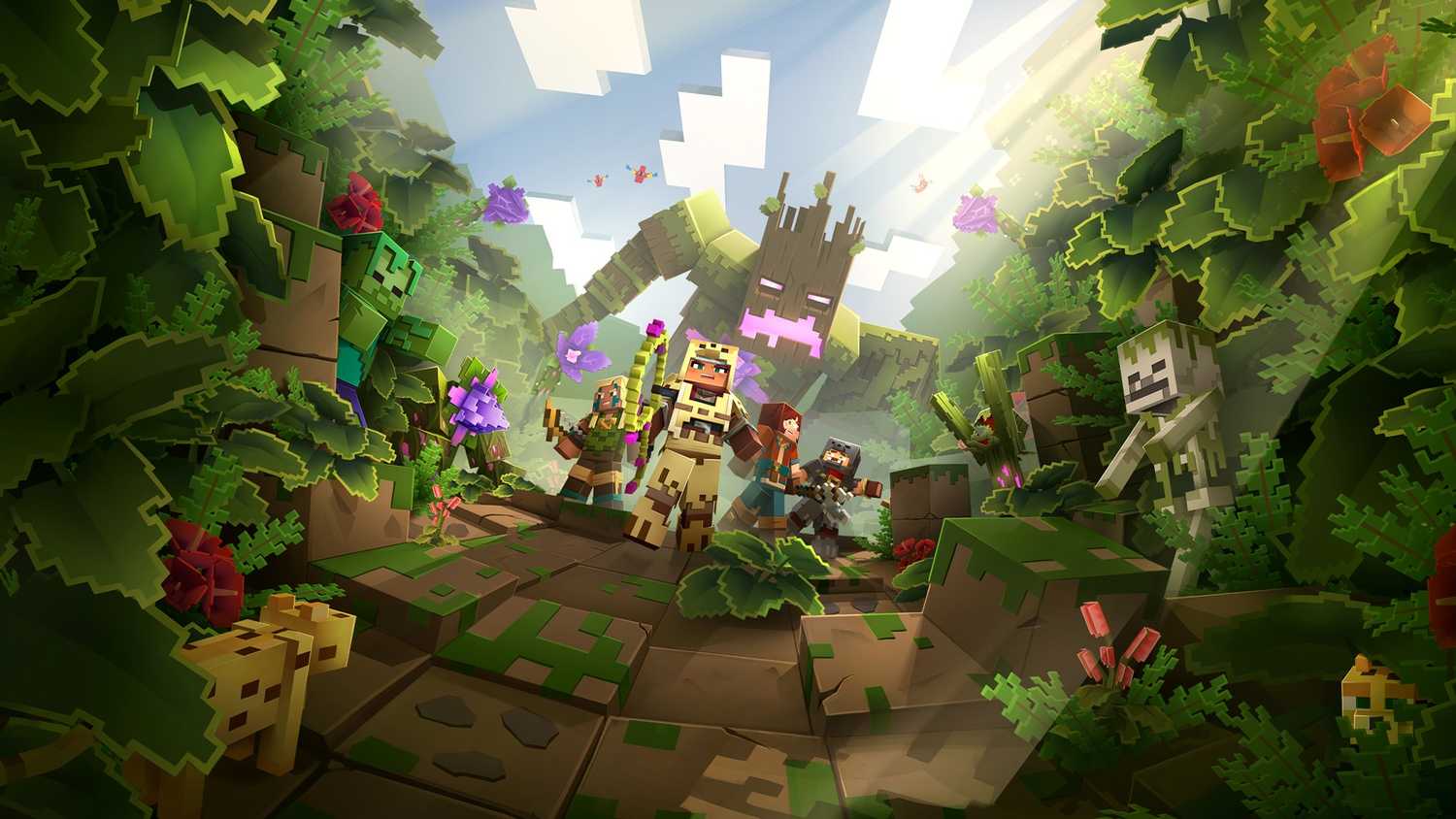 Jungle Expansion Artwork for Minecraft Dungeons