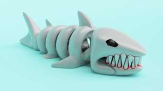 Articulated Shark Fidget Toy