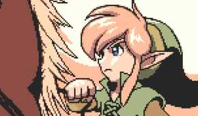 Screeshot for both The Legend of Zelda: Oracle of Ages and Oracle of Seasons of Link riding Epona