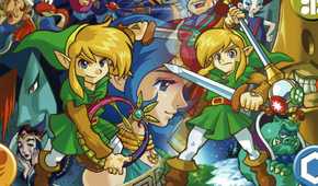 Official artwork of both games featuring The Legend of Zelda: Oracle of Ages and Oracle of Seasons