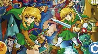 Official artwork of both games featuring The Legend of Zelda: Oracle of Ages and Oracle of Seasons