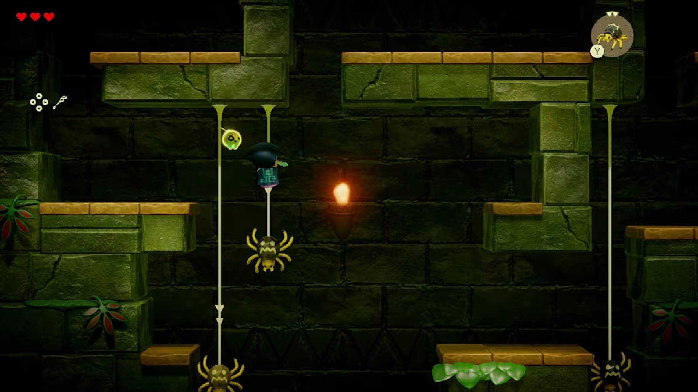Screenshot of Zelda exploring a dungeon from The Legend of Zelda: Echoes of Wisdom