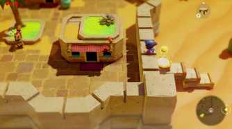 Screenshot of Zelda entering a town from The Legend of Zelda: Echoes of Wisdom