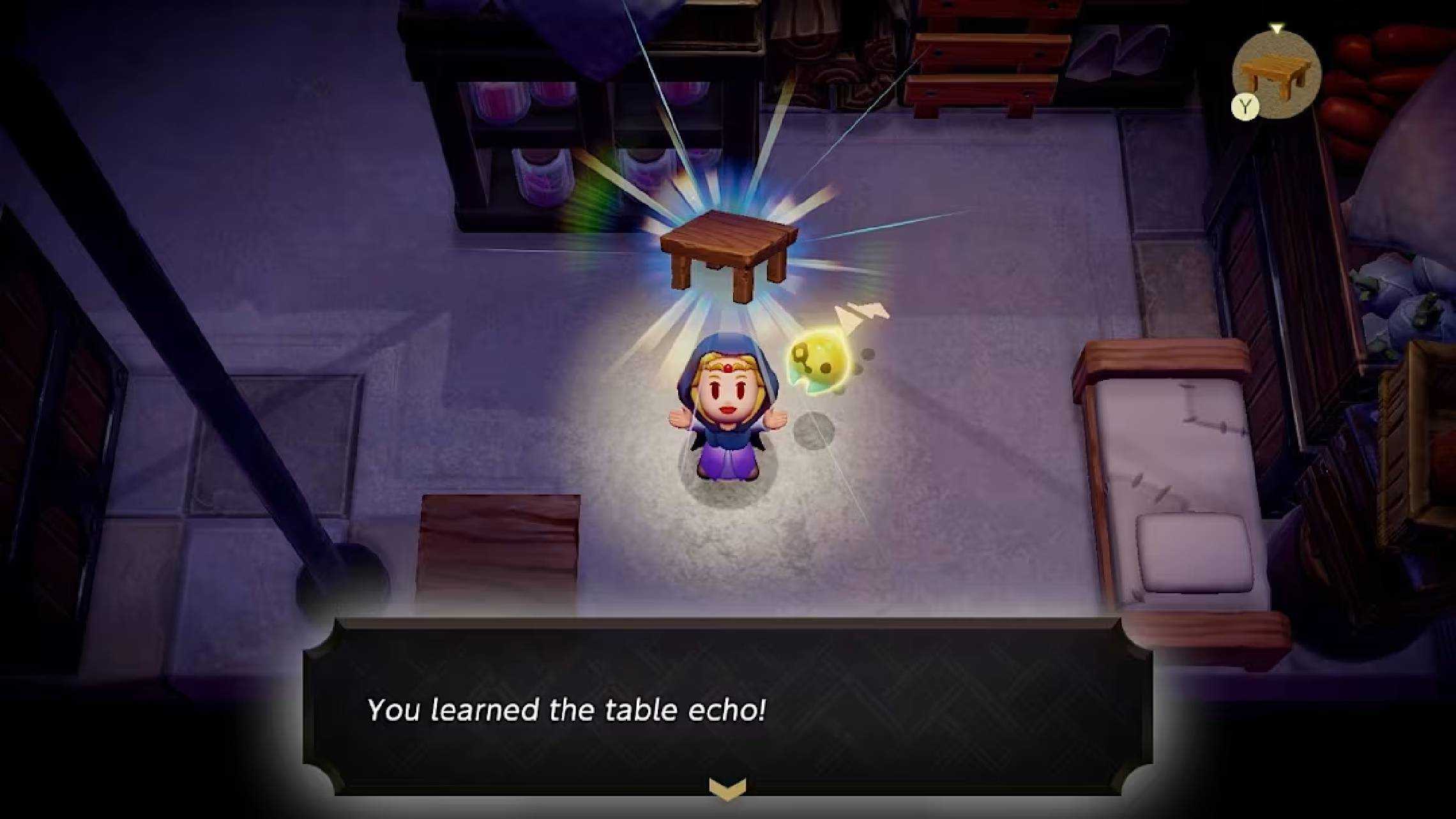 Screenshot of Zelda getting new echoes in The Legend of Zelda: Echoes of Wisdom