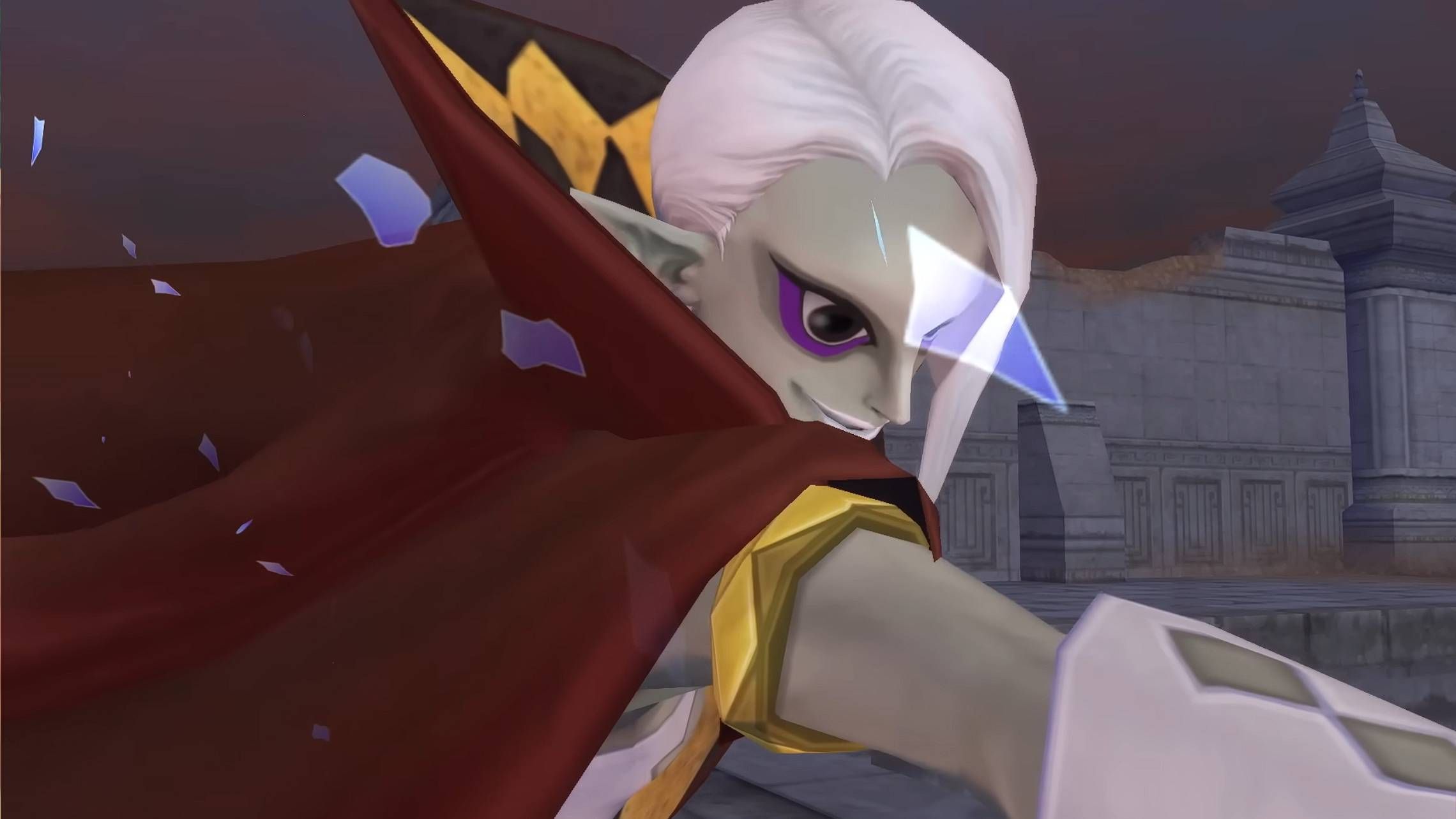 Screenshot of Ghirahim fighting from The Legend of Zelda: Skyward Sword