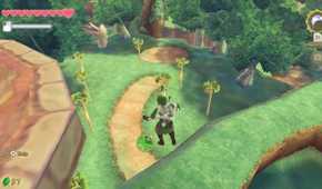 Screenshot from The Legend of Zelda: Skyward Sword of Link jumping