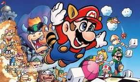 Artwork of all the characters from Super Mario Bros. 3