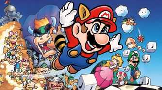 Artwork of all the characters from Super Mario Bros. 3