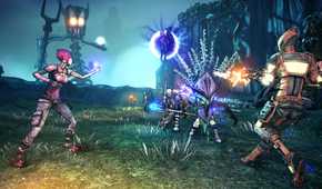 Siren using her powers on an enemy Borderlands 2