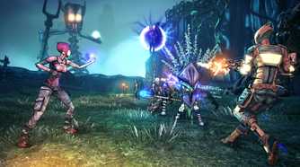 Siren using her powers on an enemy Borderlands 2