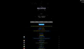 Screenshot of Celeste Classic video game menu played in web browser