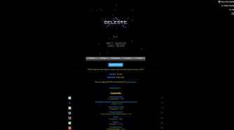 Screenshot of Celeste Classic video game menu played in web browser