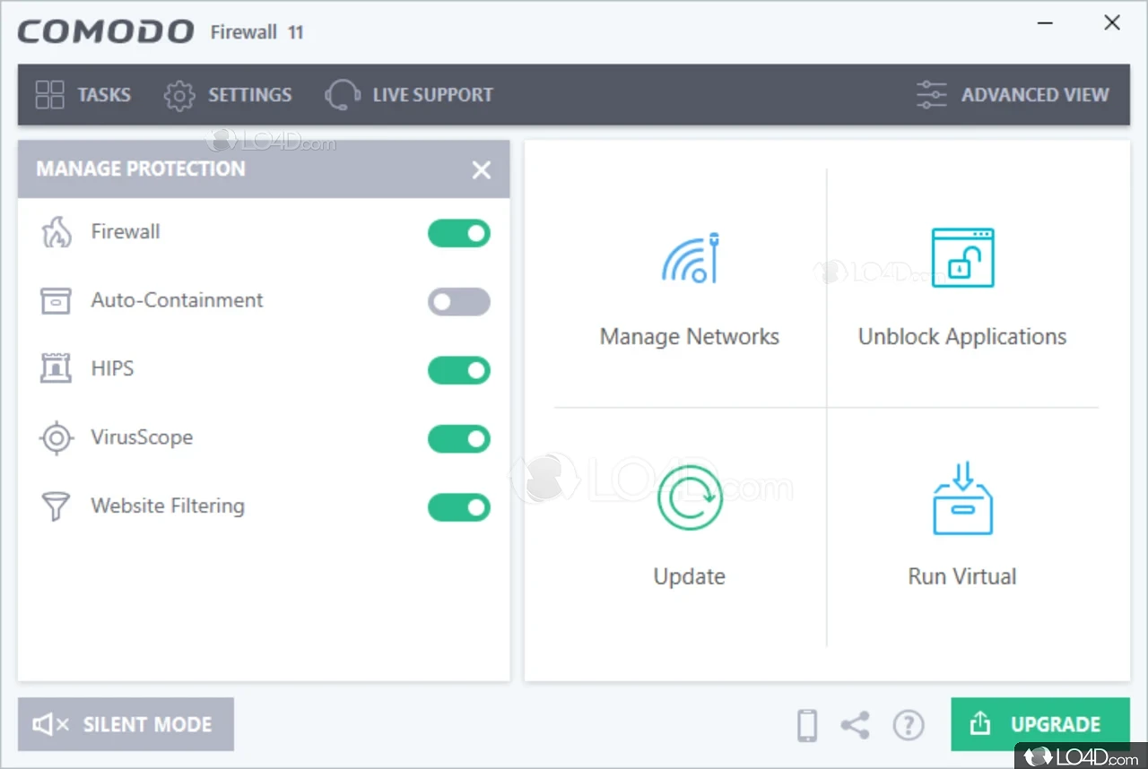 comodo-firewall home