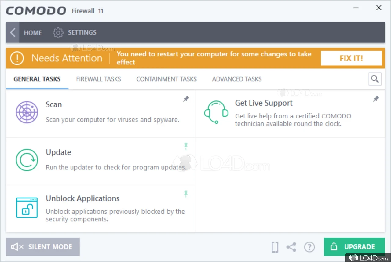 comodo firewall settings