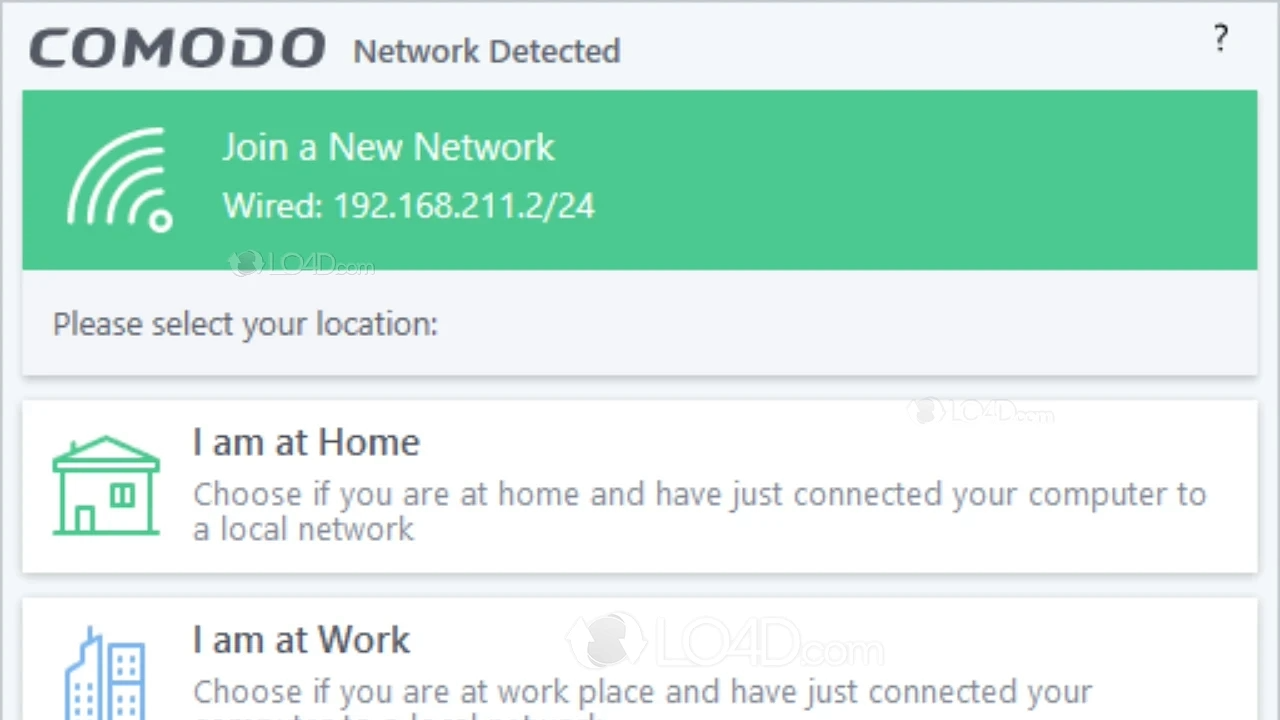 comodo firewall network