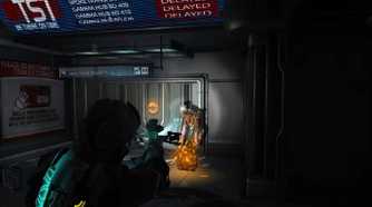 Screenshot from Dead Space 2 of an exploder necromorph