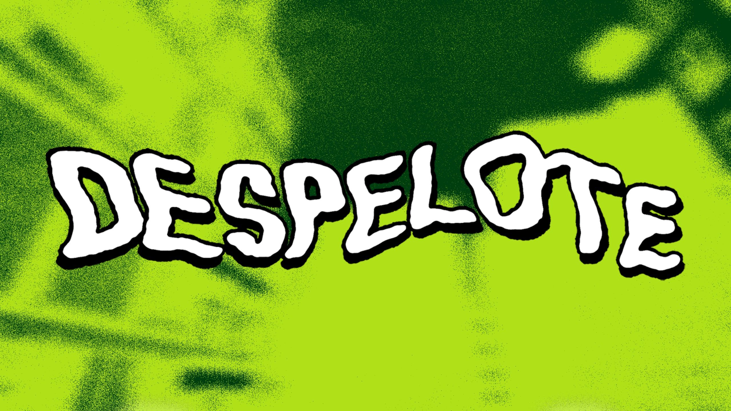 Screenshot from despelote video game of title card.