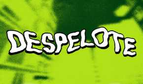 Screenshot from despelote video game of title card.