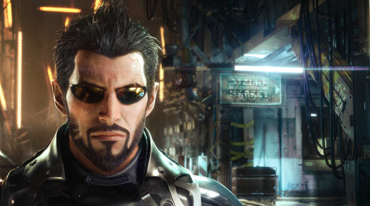Screenshot from Deus Ex: Mankind Divided video game of main character Adam Jensen