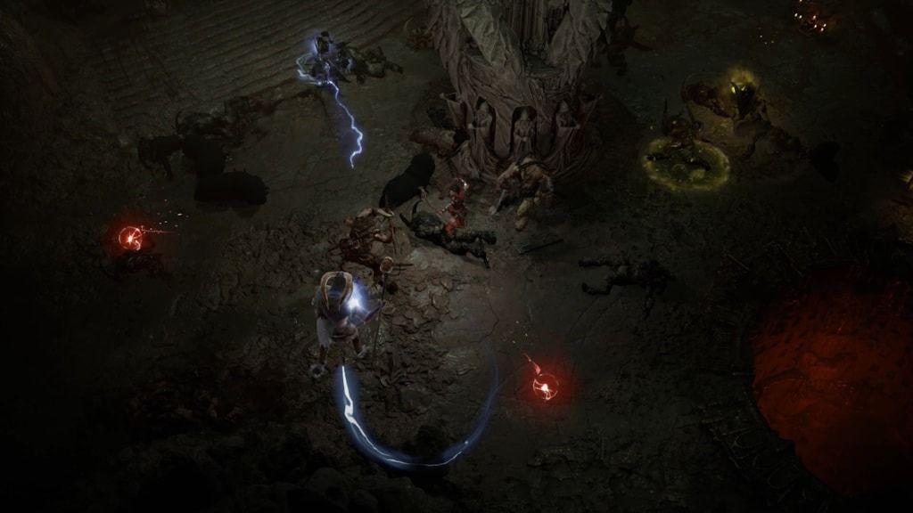 Screenshot of a dungeon run in Diablo 4