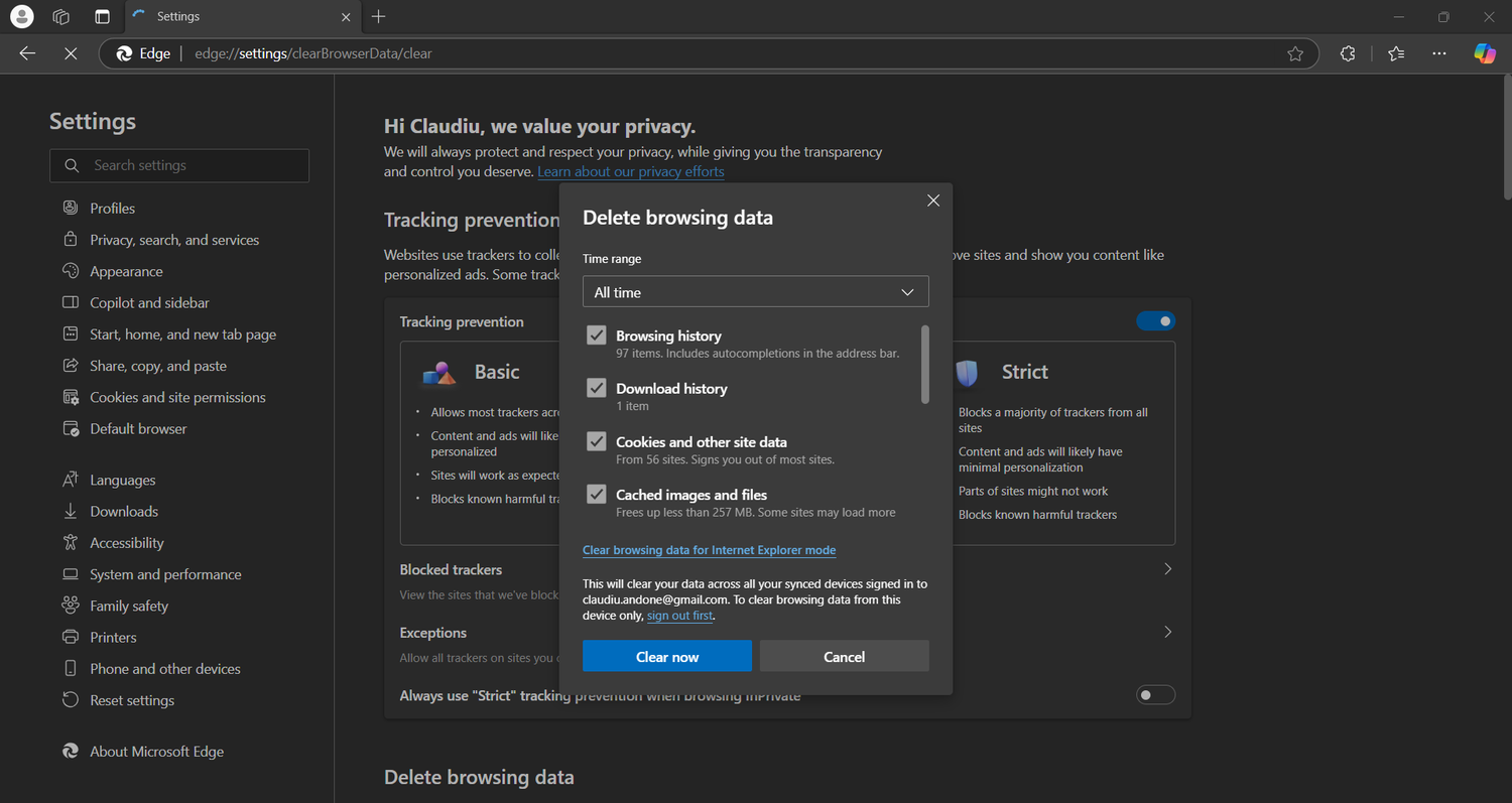 Edge-delete-browsing-data