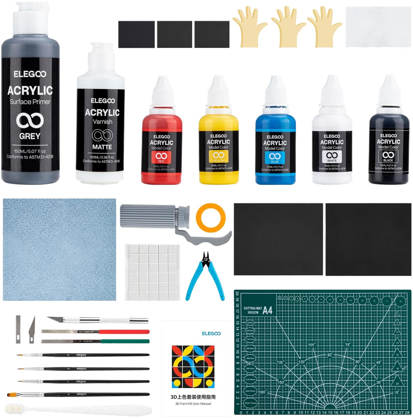 elegoo 3D printing painting kit